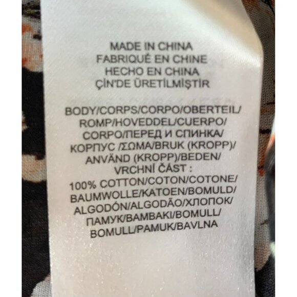 Ralph Lauren Top Plus Size 2X Black Floral Long Sleeve Pocket Button Women New - Picture 11 of 11